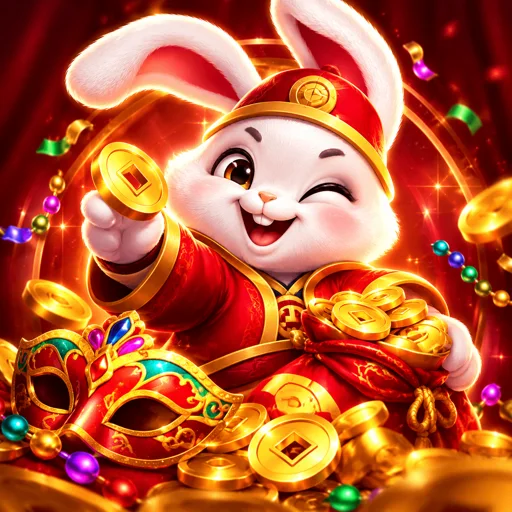 Miniatura do slot Fortune Rabbit da PG Soft com coelho dourado