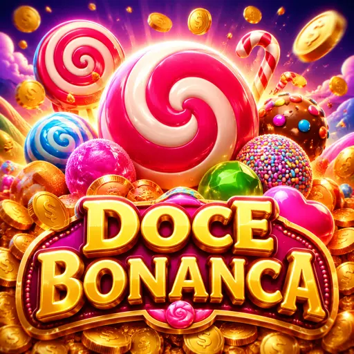 Miniatura do slot Sweet Bonanza com doces e frutas coloridas