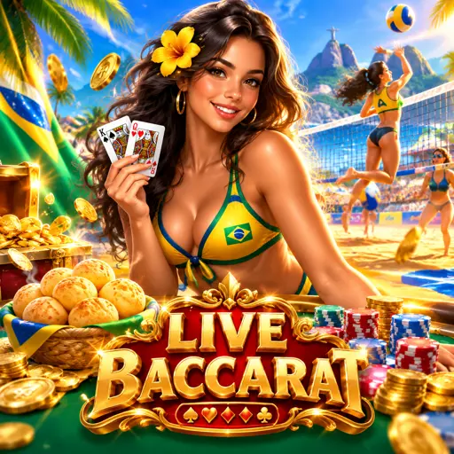 Mesa premium de baccarat ao vivo transmitida em HD